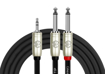 Kirlin Y-362PRL | 1x 3.5mm TRS Jack to 2x 1/4" Mono Jack (2M)