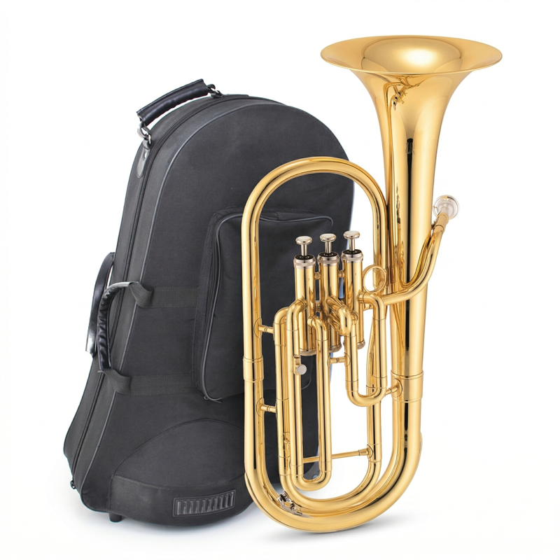 Santa Fe SUN11213L | 3 Valve Alto Horn (Gold)