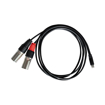 RubiQube IPDXL | Lightning (iPhone) to Dual XLR 1.8M Cable