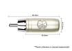 Kirlin AP-401PR /BK | 2x Male RCA - 2x Male RCA Dual Patch Cable 1M