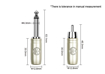 Kirlin AP-403PR | 2x 1/4" Male Mono Jack to 2x Male RCA Dual Patch Cable