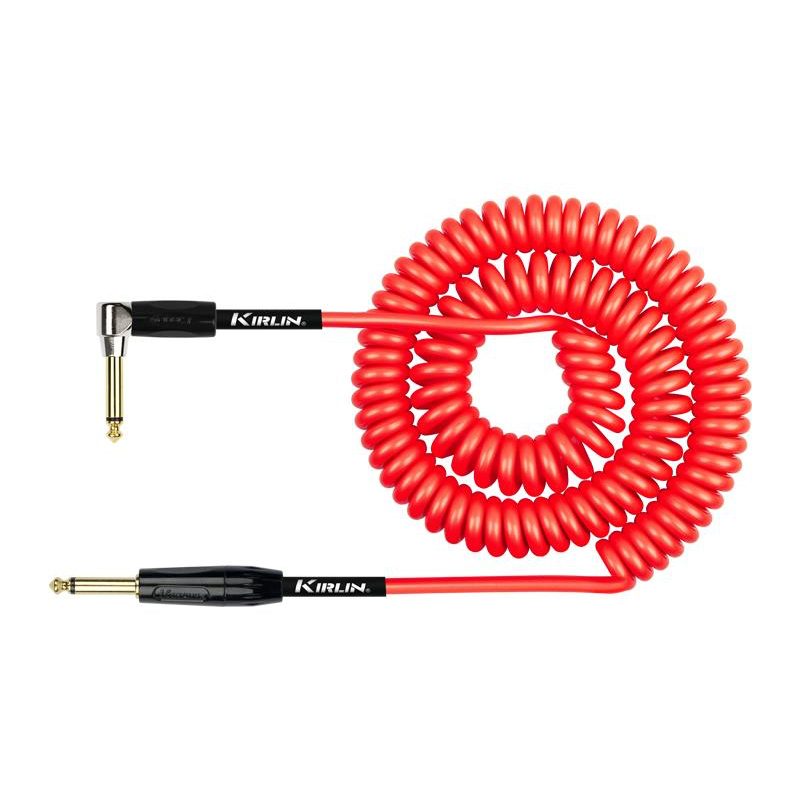 Kirlin IPK-222BFGL /RDE | 9M Coiled Instrument Cable (Red)
