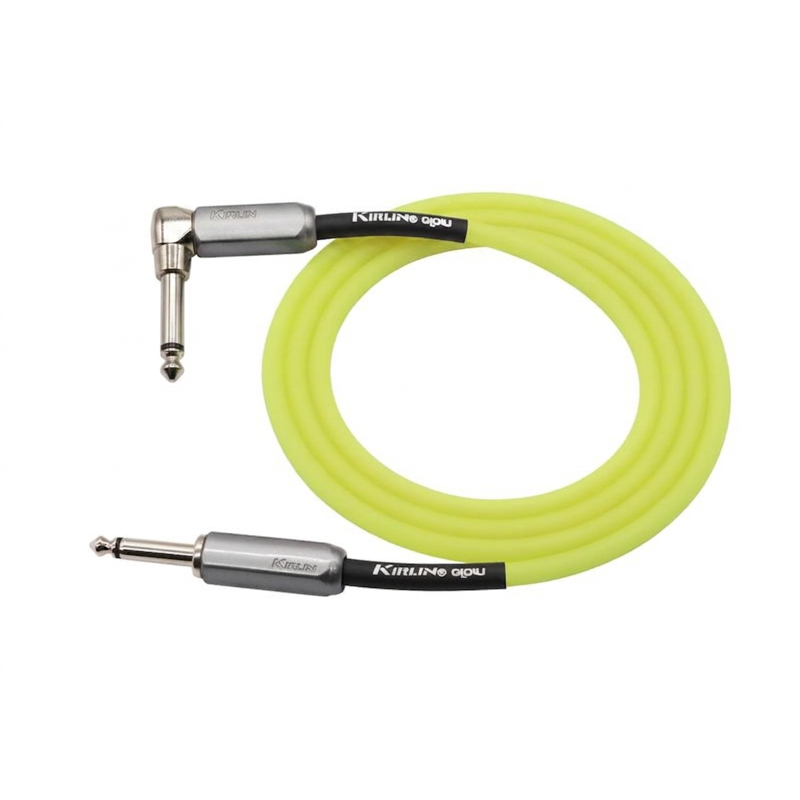 Kirlin IMGE-222BM6 / SOP | 6M Glow Instrument Cable Angled Jack (Solar Pop)