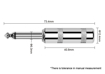 Kirlin IPCV-241 /BK | 6m Instrument 1/4" Jack to Jack Cable