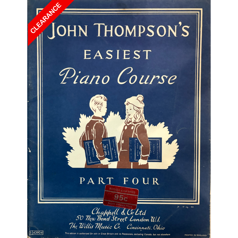 John Thompson's | Easiest Piano Course Part 4 (Clearance)