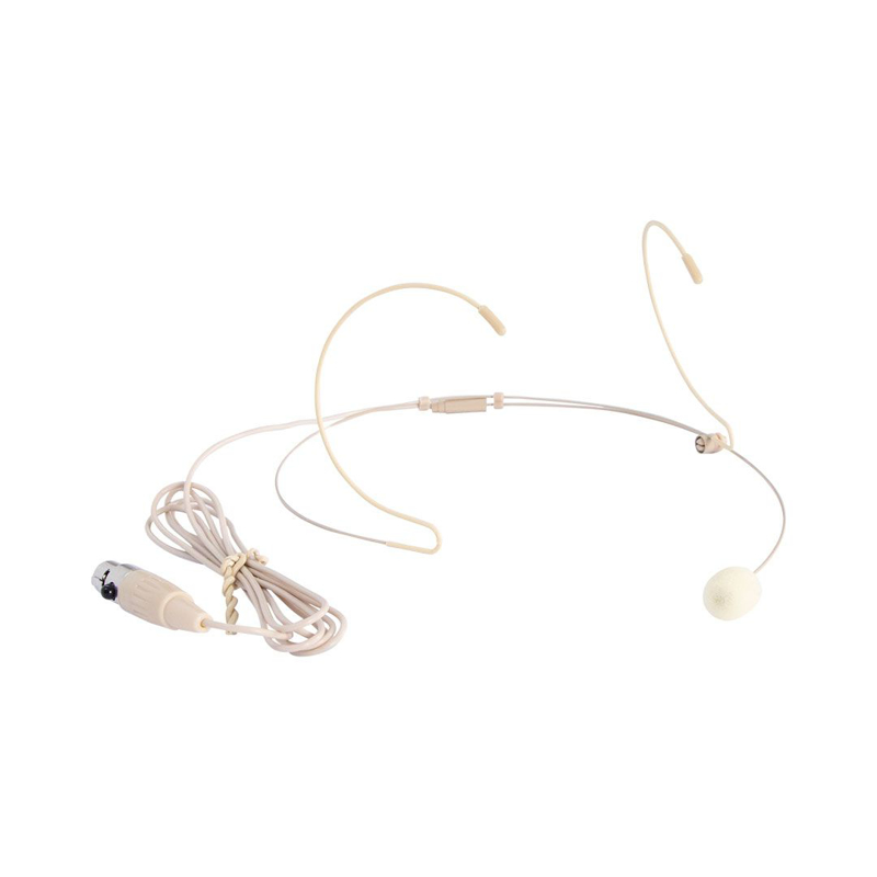 Hybrid + U-R4/HS-C | Headset Microphone for U-R4 Beltpack & Receiver (Cream)